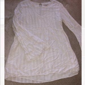 White Long Sleeve with Flare Sleeves